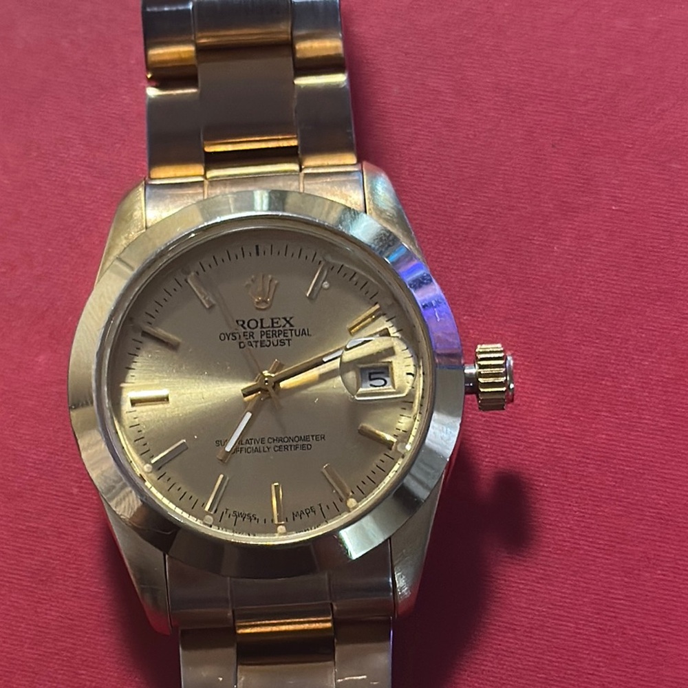 Gold and Silver Timepiece